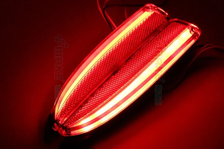 

Reflector, LED Rear Bumper Light, rear fog lamp, Brake Light For mazda 3 axela 2014 with 3 functions guiding light fast shipping