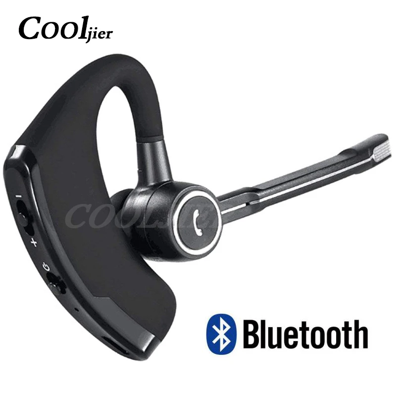 COOLJIER V8S бизнес Bluetooth гарнитура для автомобиля Bluetooth Handsfree Беспроводные bluetooth наушники с микрофоном для iPhone Xiaomi samsung