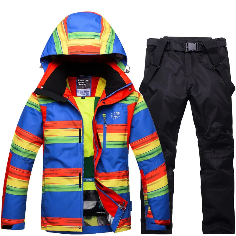 SAENSHING New Ski Suit Men Snowboarding Suits Winter Waterproof Super