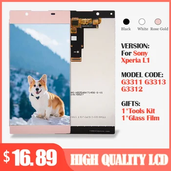 

5.5'' Display with Frame Replacement For SONY Xperia L1 LCD G3311 G3312 G3313 Display +Touch Screen for Sony L1 LCD Digitizer