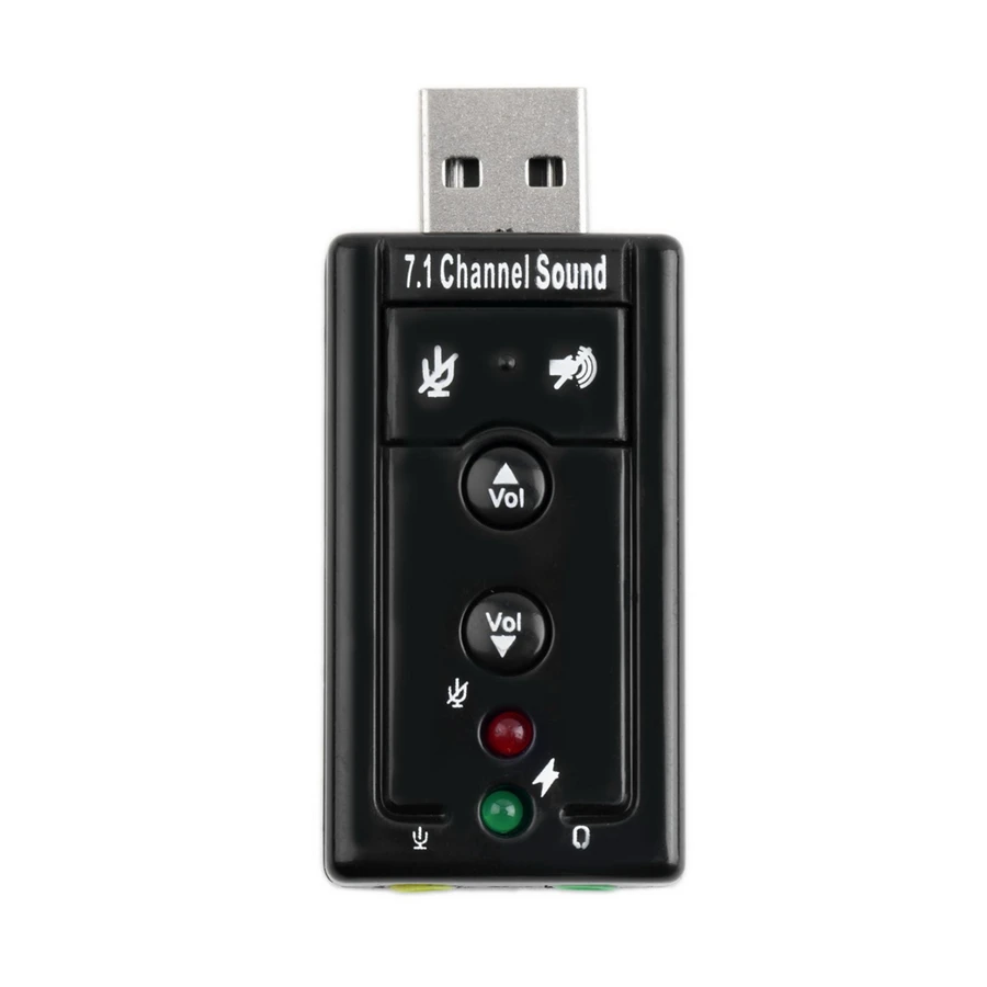 Звуковая карта Мини Внешний USB 2,0 Звуковая карта 7,1 канальный 3D аудио адаптер конвертер 3,5 мм интерфейс микрофона для наушников для ПК компьютера