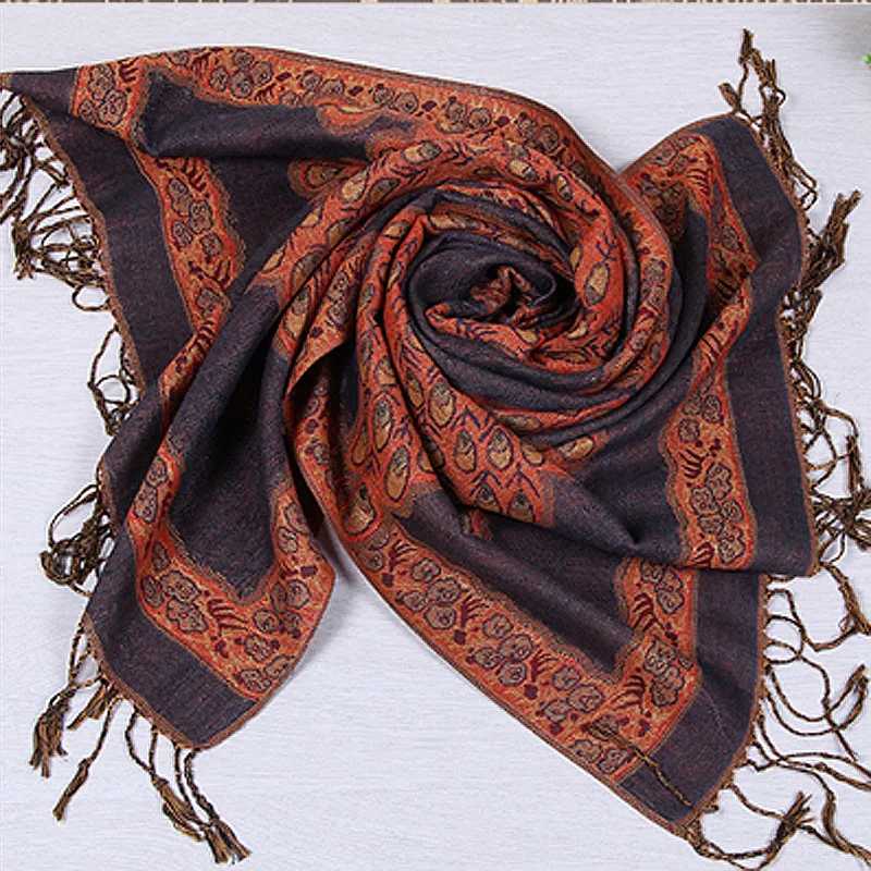 Ladies Cotton Scarf 2014 New Winter Scarf Cashew Bouquet Of Flowers