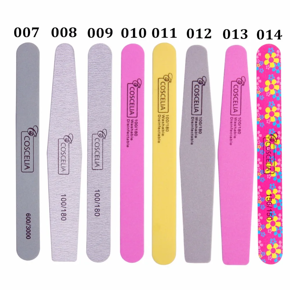 

1pcs Mix Colors Nail File Sponge Diamond Nail Buffer File Washable 100/180 Nail Buffer For Nail Finger Polish