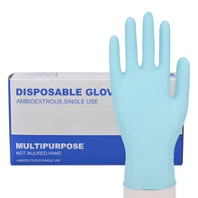 Татуировки Assories 100 шт./кор. сильный синий латекса Одноразовые перчатки медицинские лаборатории татуировки нитриловые перчатки для уборки S Размеры