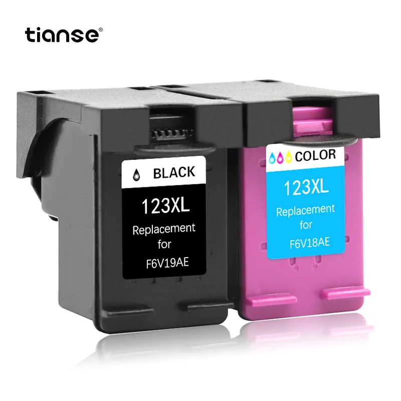 

TIANSE 2pk for HP123 XL replacement Ink Cartridge for HP DESKJET 1111/ 1112/ 2130/ 2131/ 2132/ 3630