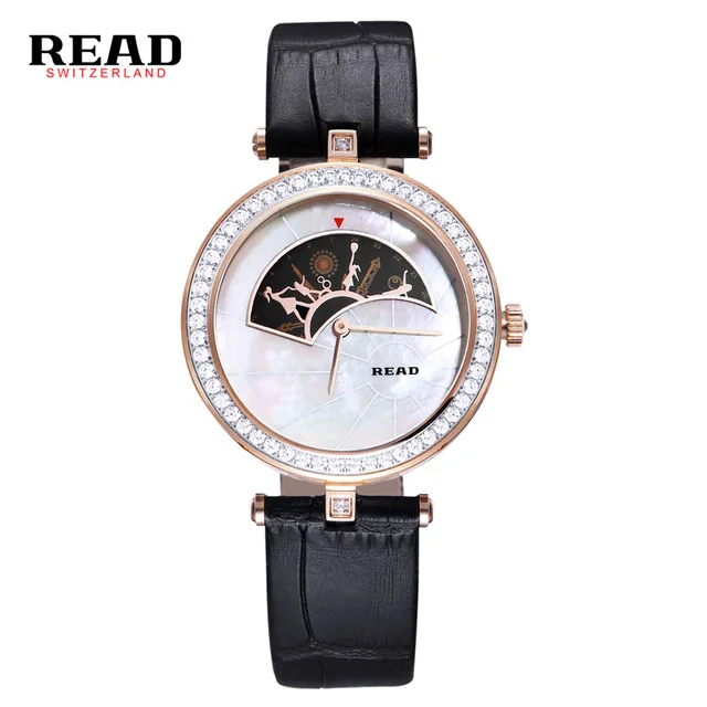 

READ watches ladies watches fashion girl leather strap quartz watch R6062