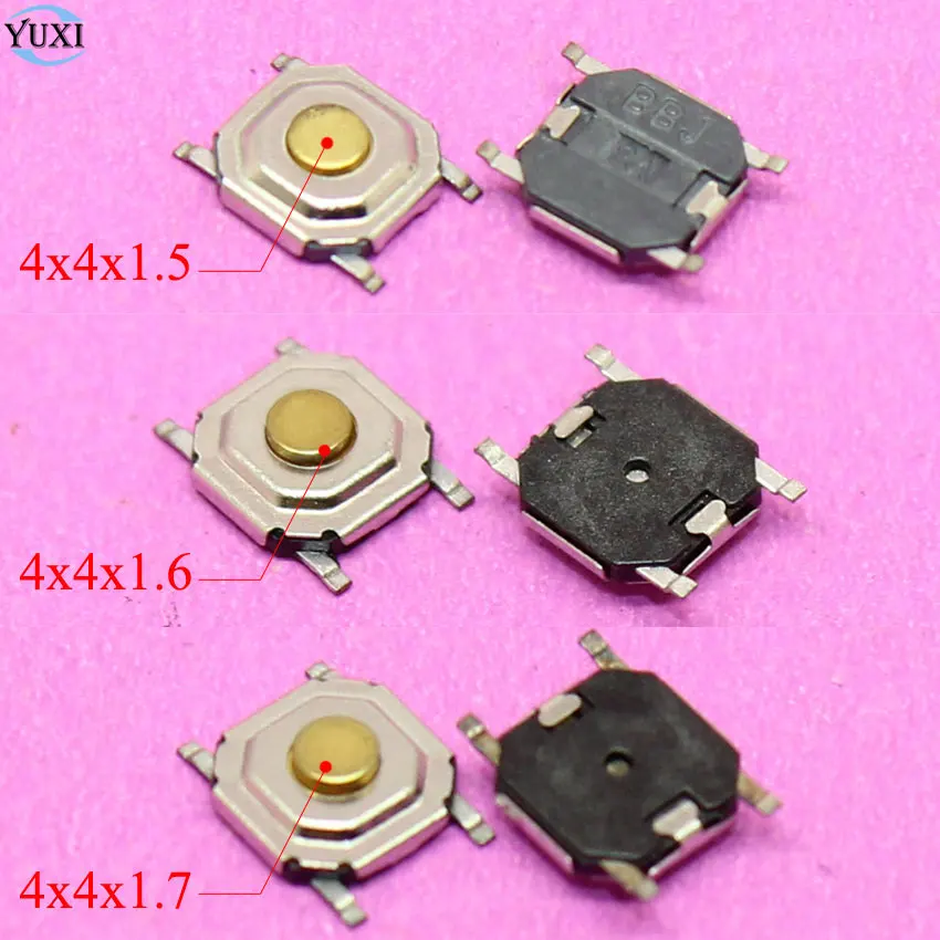 

30pcs/lot SMD 4*4*1.5MM 1.6MM 1.7MM Tactile Tact Push Button 4x4 Micro Switch Momentary