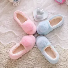 2016 nouveau style rose/bleu de bande dessinée de Charme pantoufles pour femmes chaud en peluche intérieur à la maison chaussures pour dames