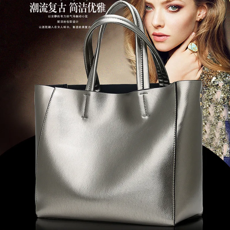 Роскошный яркий из искусственной кожи Для женщин Мода Tote плеча Сумки для дам