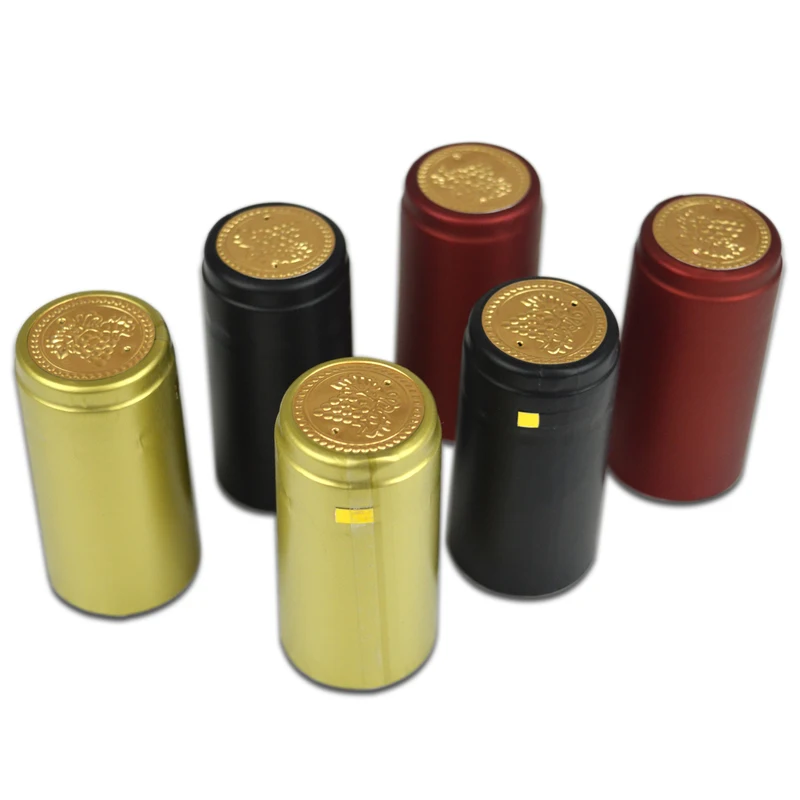 

100pcs Pvc Heat Shrink Cap With Tear-off Line Import Row Material Home Brewing Red Wine Bottle Bar Seal DIY Accessories