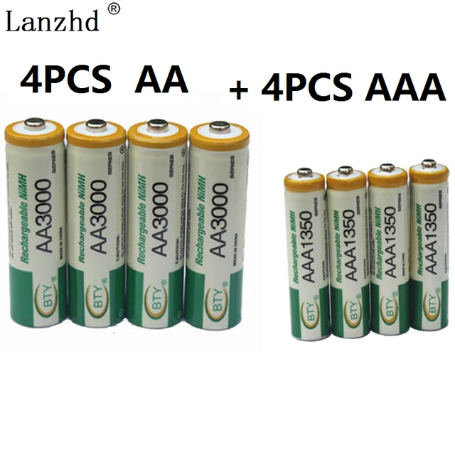 Profeti friktion Åben Bettery Aa Aaa 1.2v Rechargeable Battery 4pcs Aa Batteries + 4pcs Aaa  Rechargeable Ni-mh Batteries For Toy And Remote Control - Rechargeable  Batteries - AliExpress