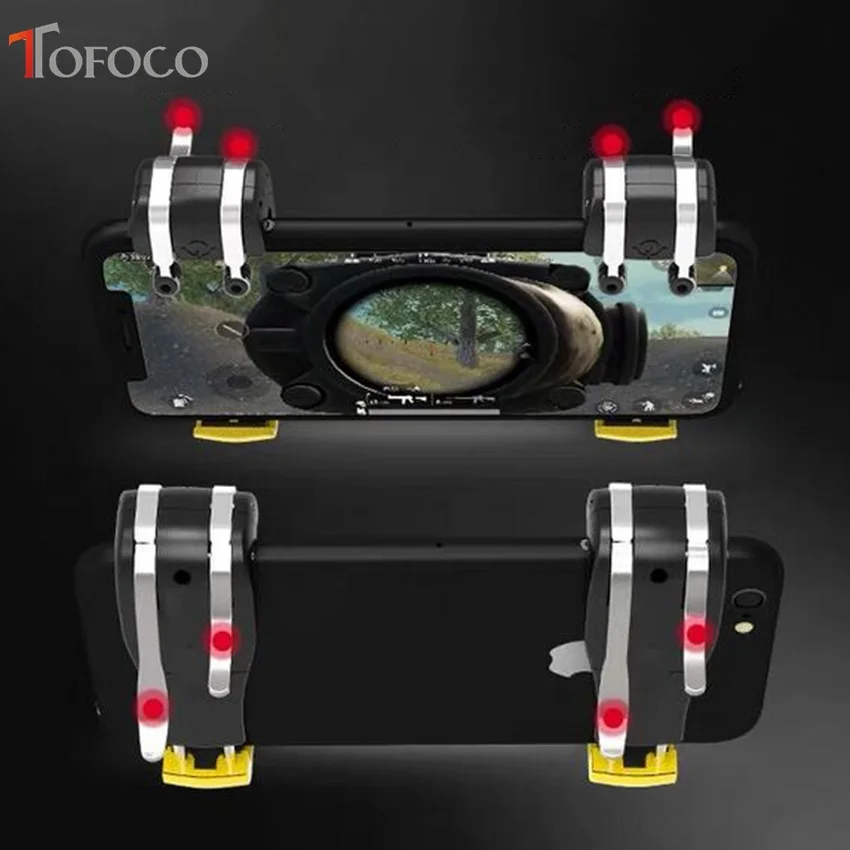  2PCS PUBG Control Trigger For PUBG Games Shooter Fire Button Shooting Game Joystick Controller Joys