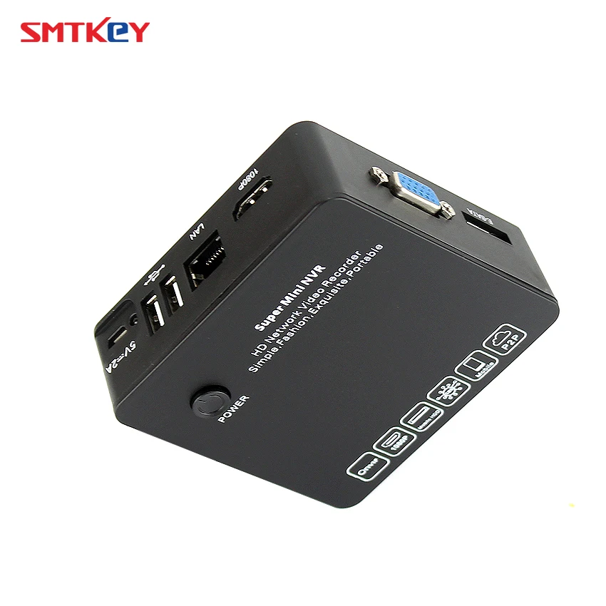 SMTKEY Onvif супер мини NVR 8CH для ip-камеры 1080 P/960 P/720 P сетевой видеорегистратор VGA HDMI E-SATA SUB для хранения