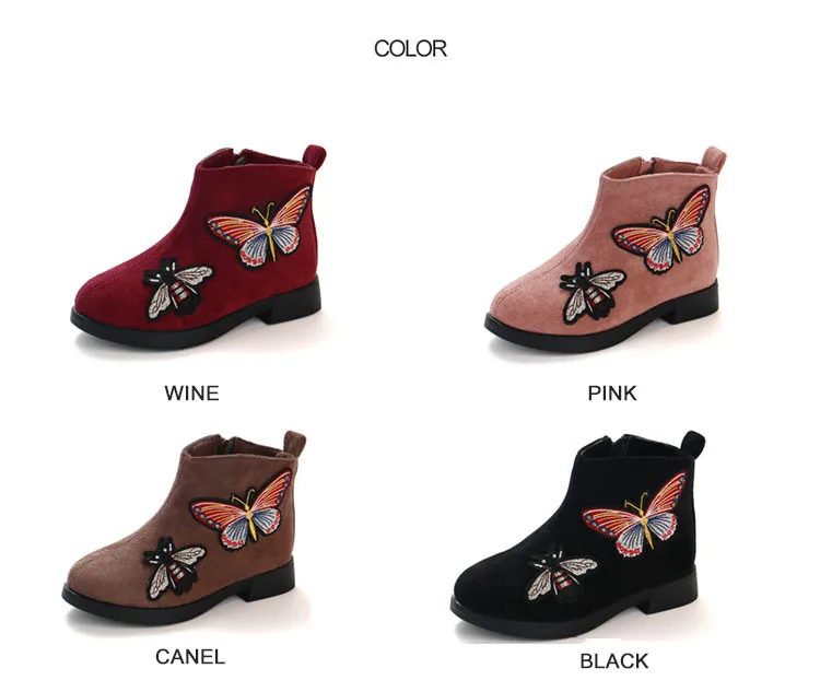 Новые зимние ботинки для девочек Детские Ботинки martin детские ботинки принцессы с вышивкой брендовая резиновая обувь для мальчиков и девочек модные кроссовки