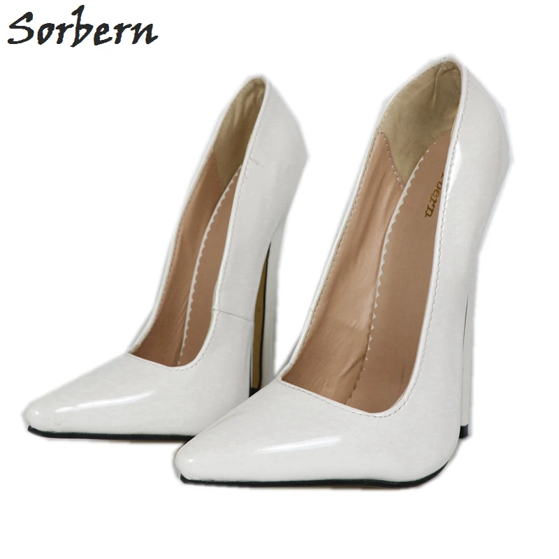 Sorbern セクシーな白人女性パンプスハイヒールの靴スパイク高とんがりつま先滑走路レディース靴レディースハイヒール靴 Women S Pumps Aliexpress