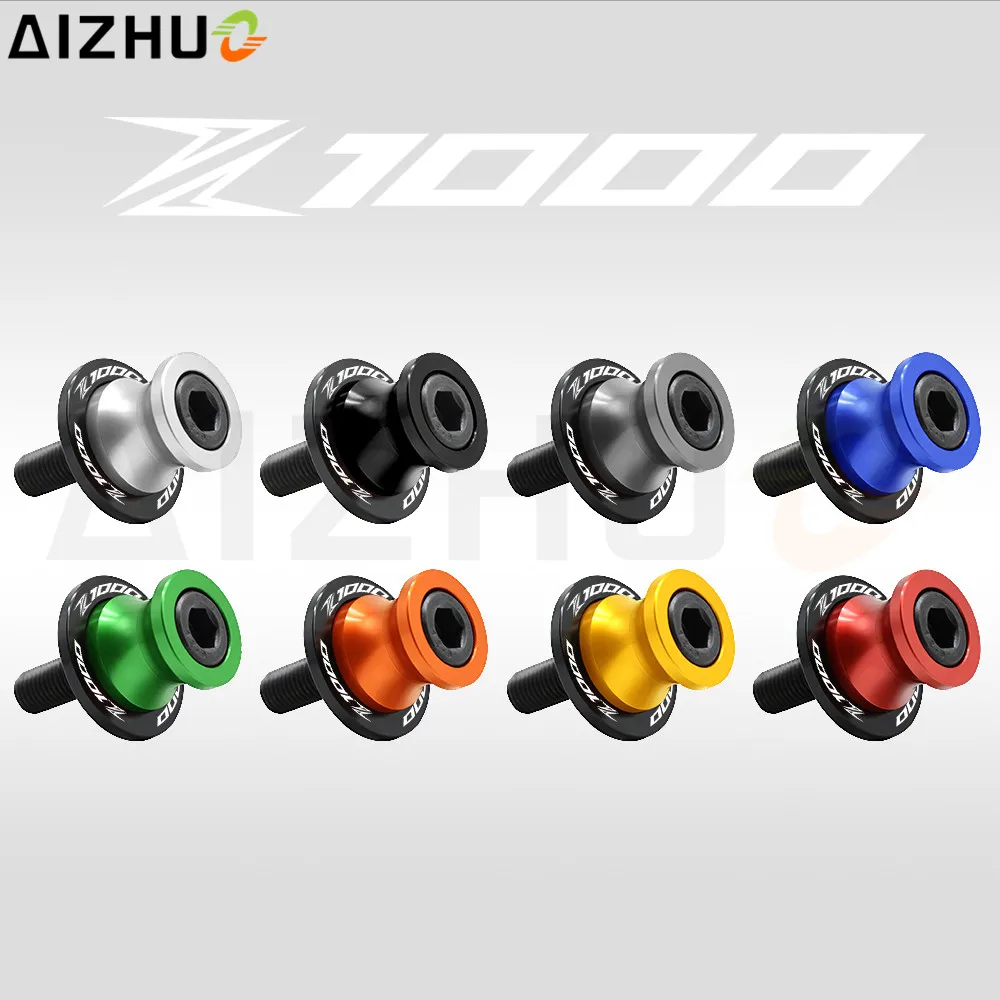 10mm Motorcycle Accessories Swingarm Sliders Spools motorbike CNC Aluminum Alloy Rear Stand Screws For kawasaki Z1000 2003-2013