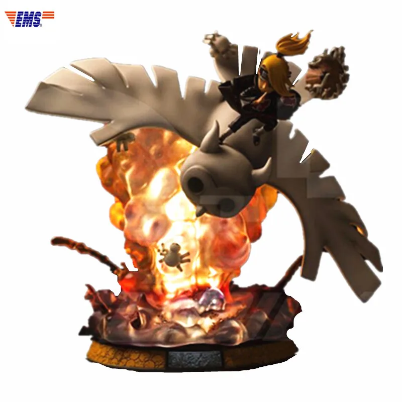 

Anime Naruto Akatsuki Organization Deidara GK Resin Can Light Limit Statue Action Figure Model Toy X456