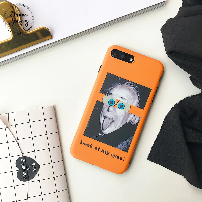 От Jenny Look at my eyes Coque для iPhone 6s Забавный чехол для iPhone 6 S p'lu's чехол для телефона для iPhone 7 7plus 8 8 plus X мягкий чехол