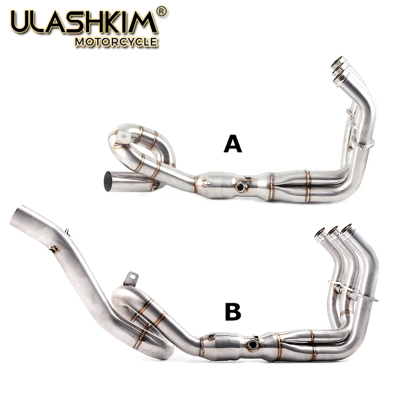 Глушитель для мотоцикла 304 Стальная средняя труба полная система слипоны для YAMAHA MT-09 FT-09 MT09 FZ09 MT-07 MT07 FZ07