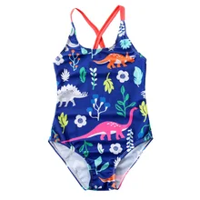 Zhong xiao/купальный костюм с цветочным принтом для маленьких девочек; купальный костюм; пляжная одежда; стиль года; детский купальник для девочек