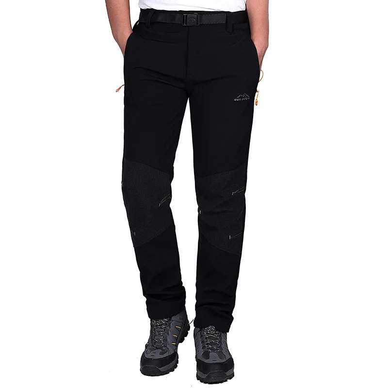 

Men Outdoor Hiking Pants Stormpants Thicken Warm Waterproof Windproof Autumn Winter Camping Hiking Riding Trousers L- 4XL 2516