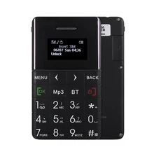 Горячие Продажи AIEK/Qmart Q5 1.0 “мобильный Телефон для Детей Ультра-тонкие Карты Телефон Шагомер FM Аудио Плеер Bluetooth PK AIEK V5 X8 X6