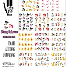 11 листов/партия, BLE488-498 для ногтей с изображением Микки Мауса, принцессы, медведя, мышки, переводная наклейка для ногтей(11 видов конструкций в 1