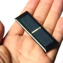 Buheshui мини 0,125 Вт 0,5 В Bolycrystalline солнечных батарей модуль DIY Панели солнечные Зарядное устройство Системы Батарея образование 65*20 мм Смола 10 шт