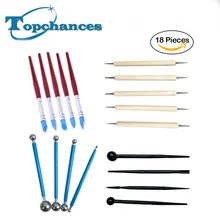 Высокое качество 18 силиконовая резина глины скульптуры Вырезка Fimo моделирование хобби работа комплект Инструменты