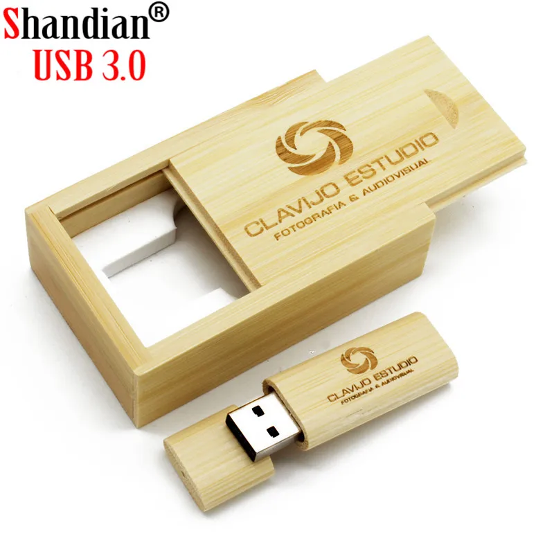 SHANDIAN Высокоскоростной USB 3,0 деревянный бамбуковый USB флеш-накопитель ручка драйвер деревянная Флешка 4 ГБ 8 ГБ 16 ГБ 32 ГБ USB креативный персональный логотип