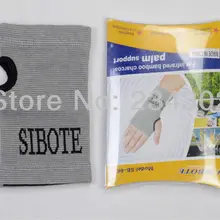 Бамбуковое древесное волокно для поддержки ладони Brace карпальный туннель дышащий пот-абсорбент# ST662