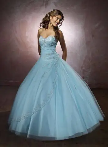 ANGELSBRIDEP Vestidos De Quinceanera платья для женщин Сексуальная Милая Вышивка Формальные дебютантка 15 вечеринок - Цвет: Синий