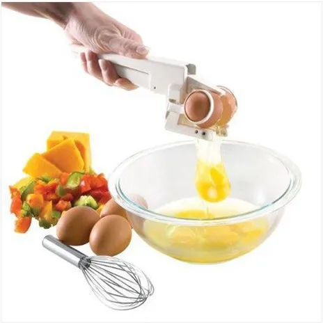 New arrival hot TV product Plastic Handheld EZ Cracker Egg Cracker Separator Egg Cutter Slicer Kitchen Tools