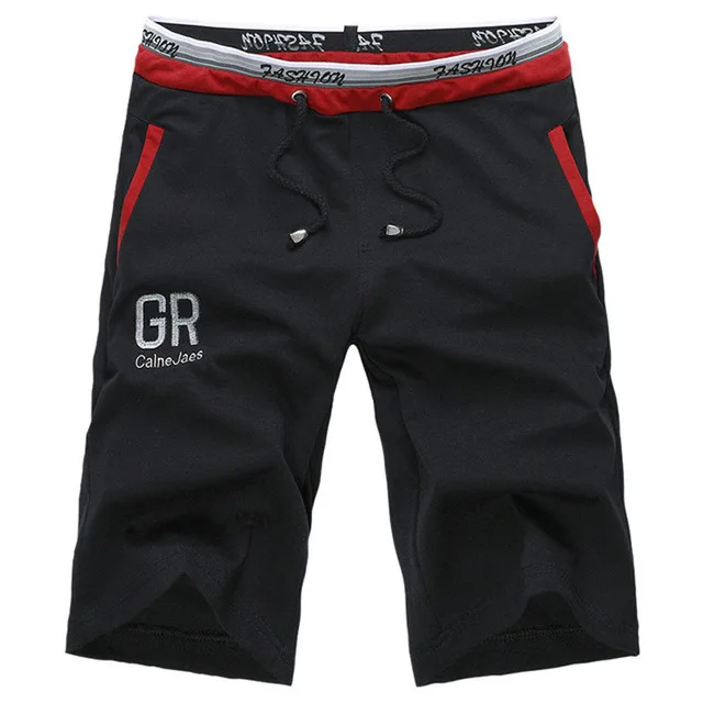 2017 Summer New Casual Shorts Homme Loose Knitted font b Bermuda b font Masculina Ventilate Elastic