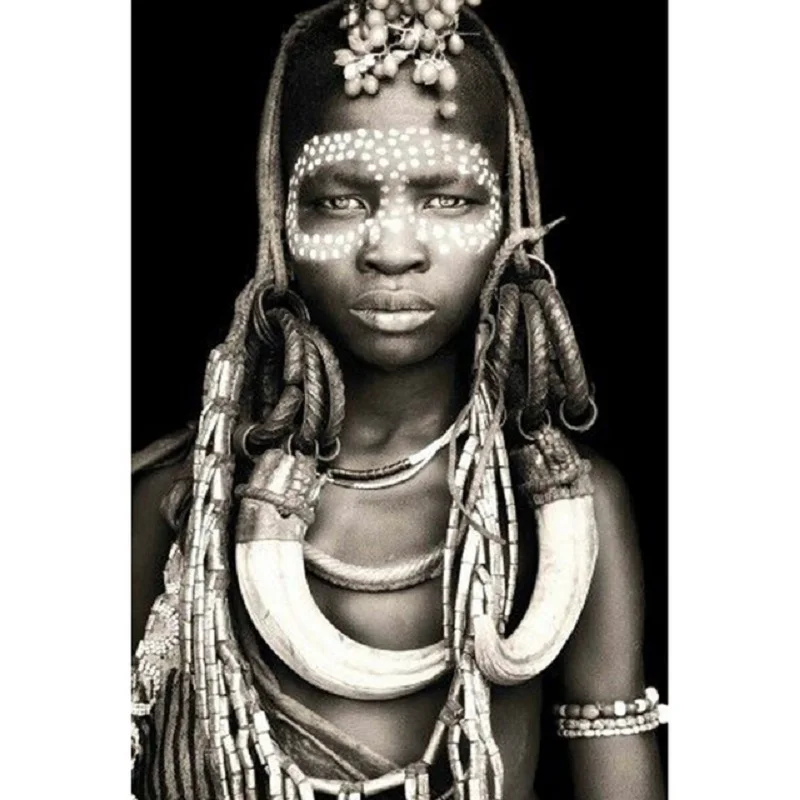 

5D DIY square/round Diamond painting African woman Cross Stitch Diamond Embroidery Pattern Rhinestone home decor J1241