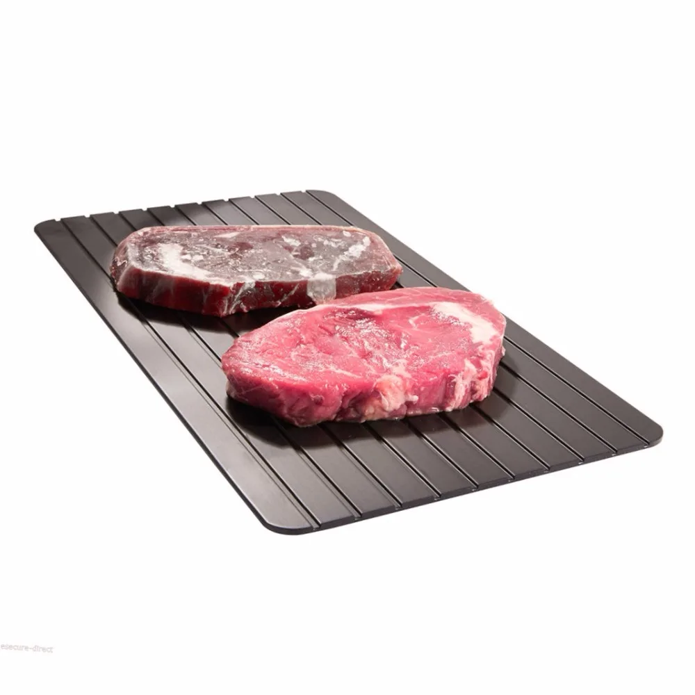 Rapid Thaw Heating Tray Defrost Tray Defroster Frozen Meat Defrost Board Heating Time Saver Kitchen Tool BBQ Grill Accessory
