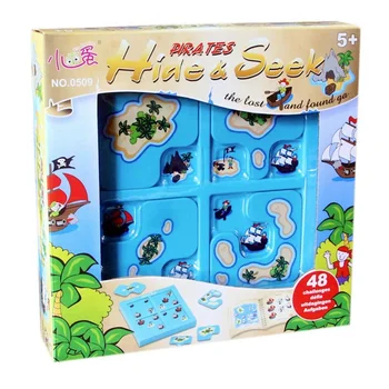 

Pirate Maze mission Children's Educational Toys logic reasoning board game Family Party games 48 puzzles