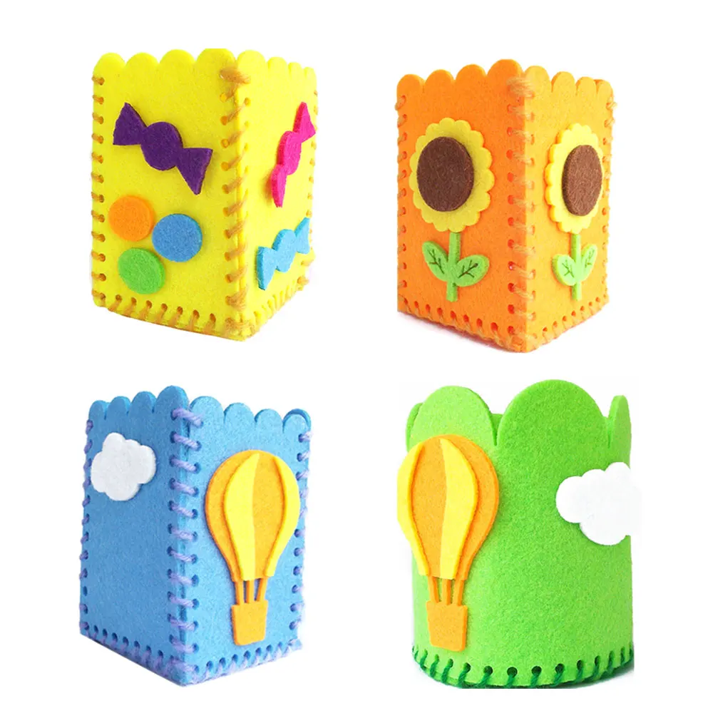 

Felt Cloth DIY Children Educational Toy Pen Holder Child Montessori Education Supplies Baby Skills Develop Toys Kids Gifts