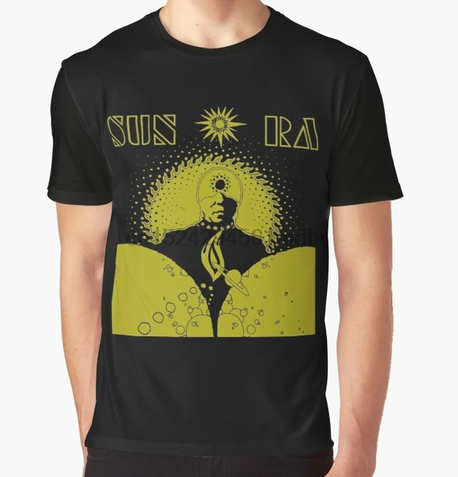 Футболка с принтом все вокруг Мужская футболка надписью Funy Sun Ra короткими