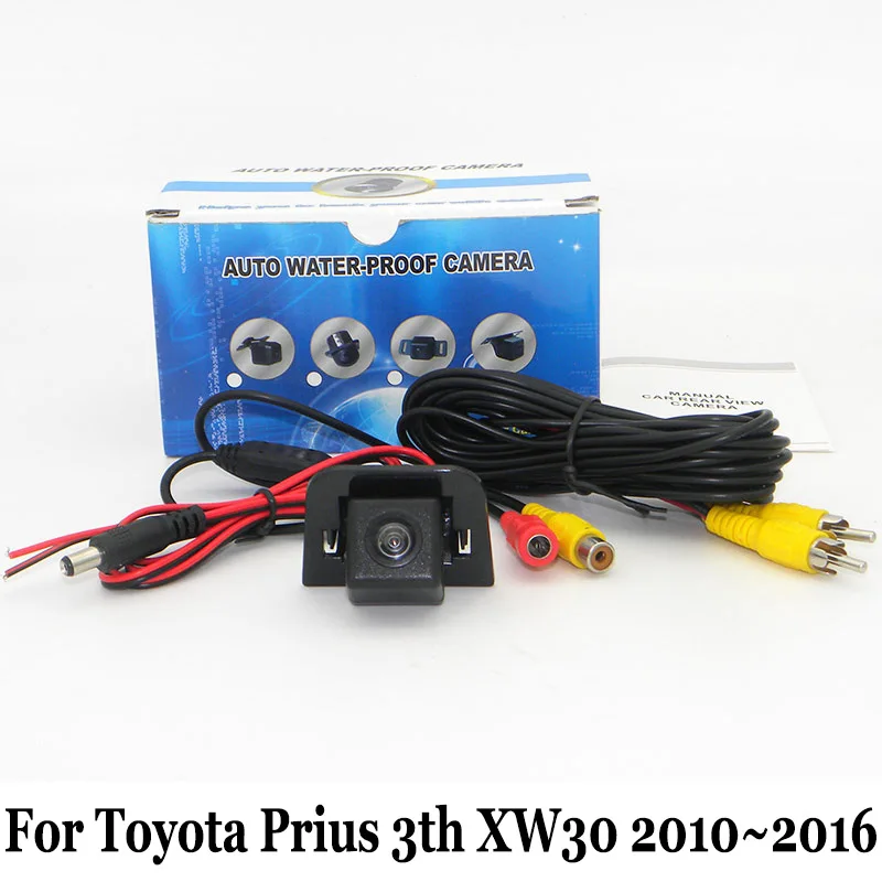 Для Toyota Prius 3th XW30 2010 ~ 2016 /RCA AUX провод или беспроводной/HD CCD камера заднего вида