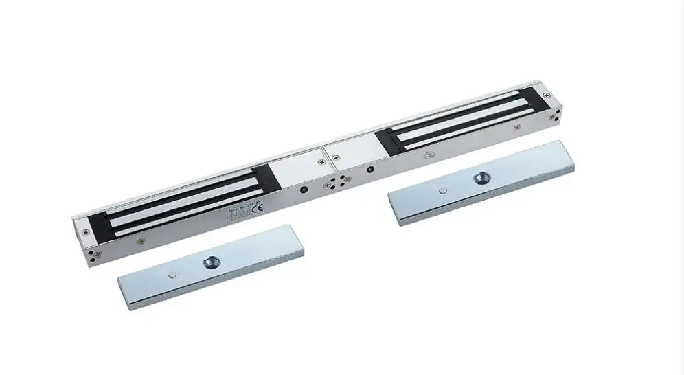 320kgs 800lbs Double Door Magnetic Lock With Led And Door Sensor