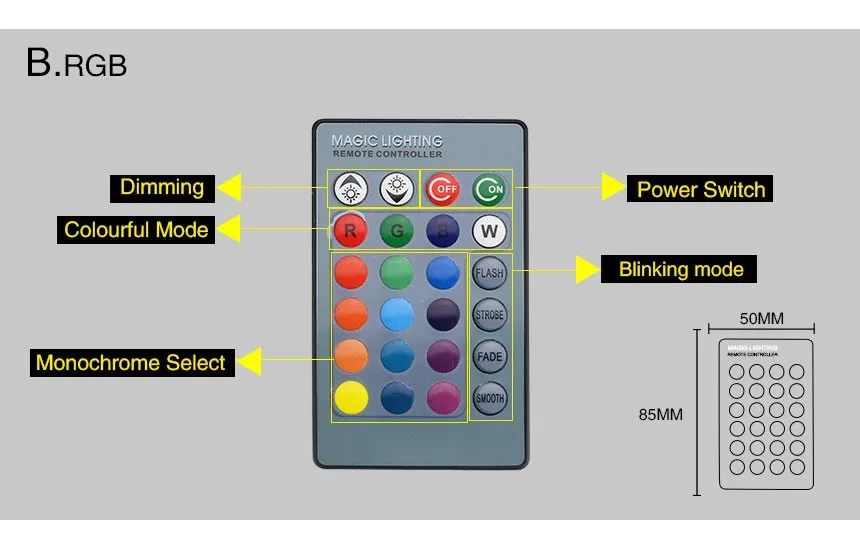 5W RGB RGBW LED bulb (7)