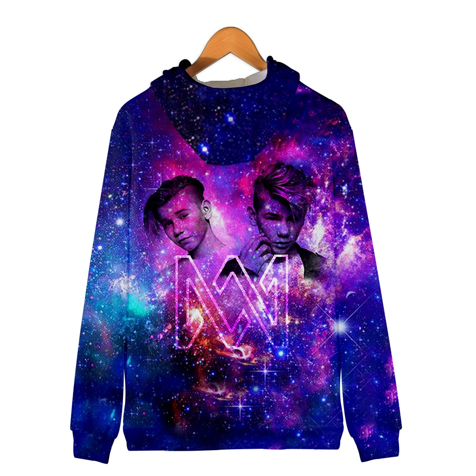 Marcus and Martinus Harajuku Zipper Jacket Marcus Martinus 3D Hoodies Sweatshirt Women/Men singer Hoodies Women Plus Size