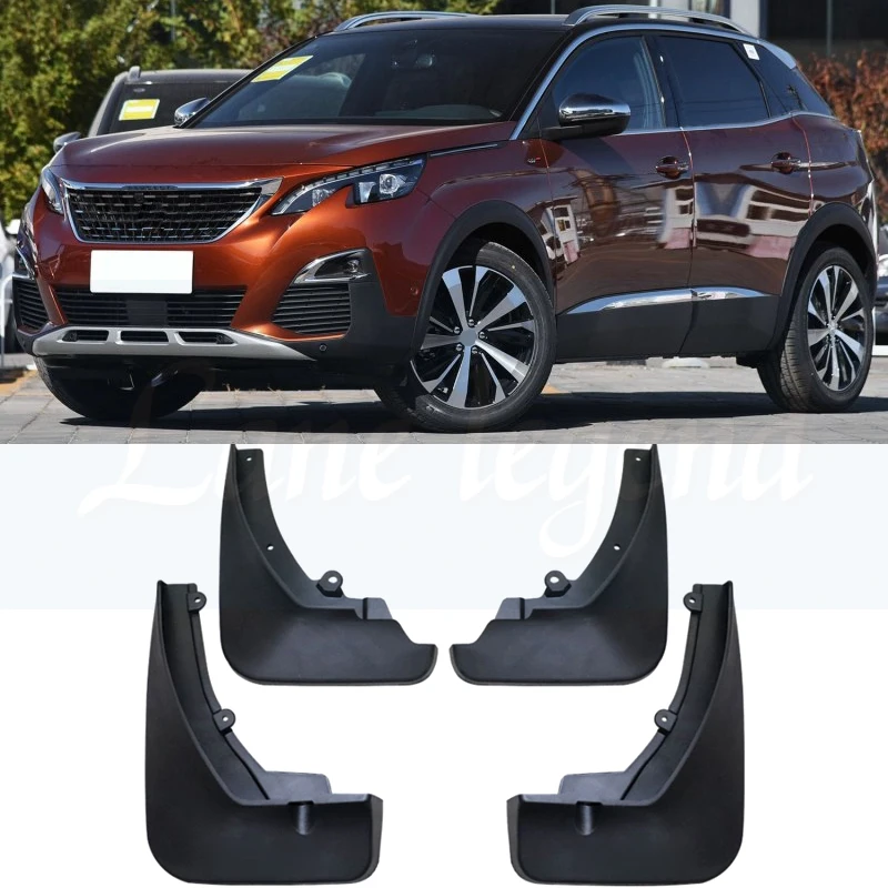 

Set Molded Car Mud Flaps For Peugeot 3008 2 SUV 2017 2018 2019 Mudflaps Splash Guards Mud Flap Mudguards Fender Front Rear