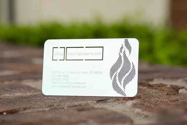 logo cut though holes stainless steel exclusive silver metal card business card silver cards fancy cards - Fancy Business Cards logo cut though holes stainless steel exclusive silver metal card business card silver cards fancy cards - Fancy Business Cards