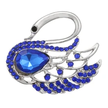 Newestswan глубокий синий кристалл горного хрусталя Имбирная Форма Шарм 20 мм застежка-молния подходит 18 мм браслет с защелкой