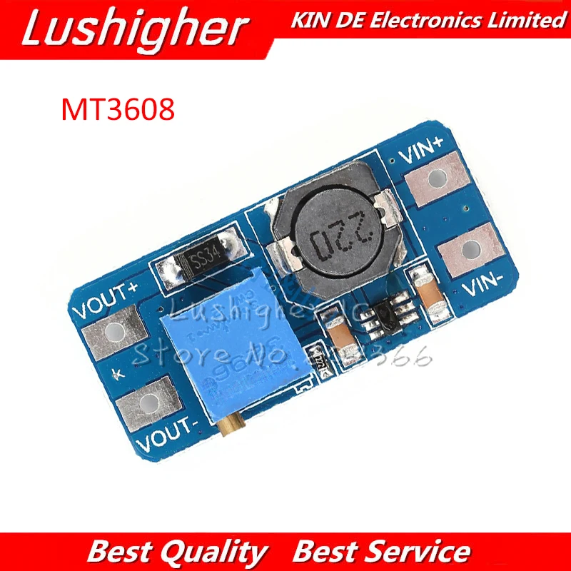 

5pcs MT3608 2A Max DC-DC Step Up Power Module Booster Power Module