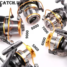 Spinning Fishing Reel 12+1BB Gear Ratio 5.2:1 Double Metal Spool Lure Reel