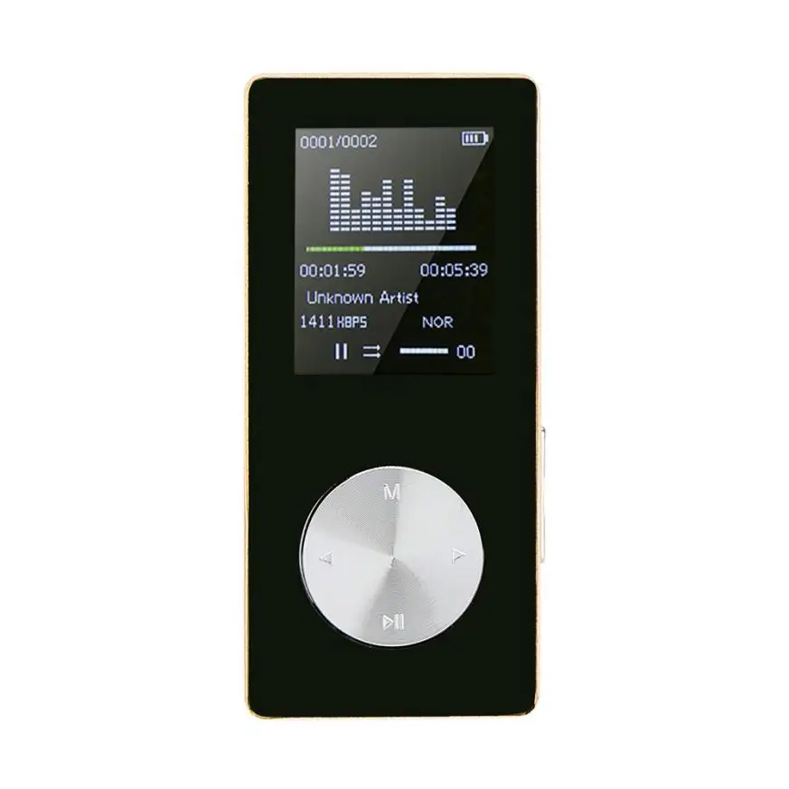 Новый 1 8 ''черный TFT 16G Мини MP3 плеер HiFi без потери качества звука музыкальный FM