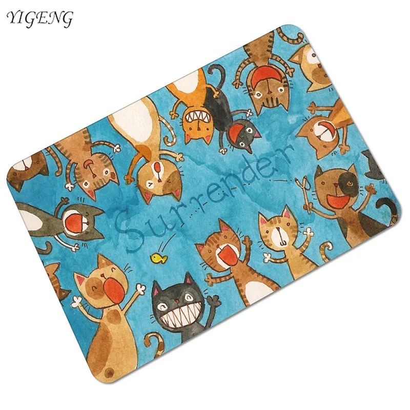 

Entrance Doormat Welcome Floor Door Mat Home Anti-Slip Absorbent Rubber Mats Bathroom Carpet Rug for Kitchen Toilet Door